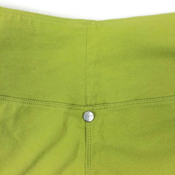 Neon Buddha Green Pullon Cropped Pleated Cuff Capri Pants Womens Small - Picture 7 of 10